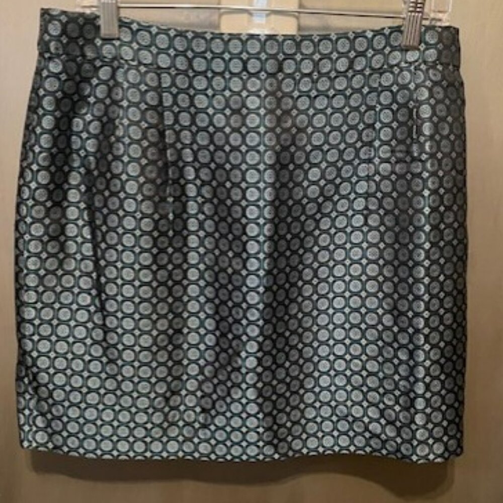 J. Crew Collection retro jade foulard silk mini skirt - Picture 10 of 16